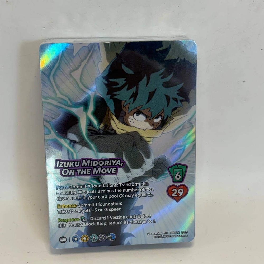 UniVersus My Hero Academia Izuku Midoriya On The Move Foil MHA08 1/20 Deck